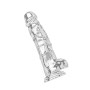 Fallo realistico con ventosa Clear Dildo w. Balls 8 inch