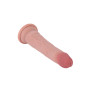 realistic phallus with suction cup Deluxe Dual Density Dong 8 In