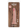 realistic phallus with suction cup Deluxe Dual Density Dong 8 In