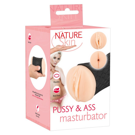 Masturbatore maschile Nature Skin Pussy & Ass Masturbator