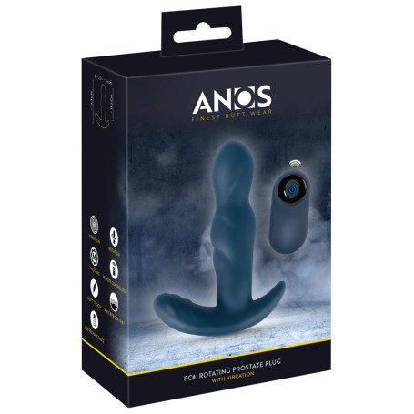 Plug anale rotante vibrante RC Rotating Prostate Plug with Vibration