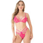 Completo intimo reggiseno con perizoma Strappy lace bra set