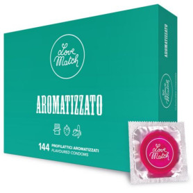 Preservativi aromatizzati Profilattici love match 144 pezzi