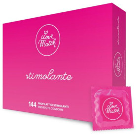 Stimulating condoms Love Match condoms 144 pieces