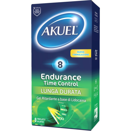 AKUEL ENDURANCE TIME CONTROL 8 PIECES Condoms