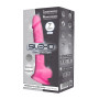 Phallus with suction cup Model 1 7" Pink Glow in the Dark