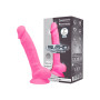 Phallus with suction cup Model 1 7" Pink Glow in the Dark