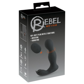 Rotating prostate vibrator RC Butt Plug with 2 Functions