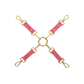 Bondage cross for handcuffs and anklets Hogtie