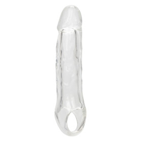 Guaina fallica con anello per testicoli Clear Extension 5.5 In