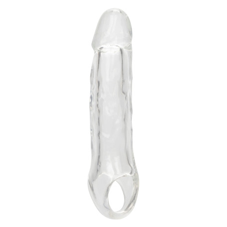 Phallic sheath with testicle ring Clear Extension 5.5 In