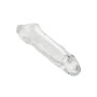 Phallic sheath with testicle ring Clear Extension 5.5 In