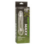 Phallic sheath with testicle ring Clear Extension 6.5 In