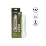 Phallic sheath with testicle ring Clear Extension 6.5 In