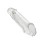 Phallic sheath with testicle ring Clear Extension 7.5 In