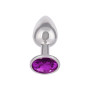 Anal plug with stone Jewel Small Amethyst Plug