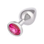 Anal plug with stone Jewel Large Rose Plug