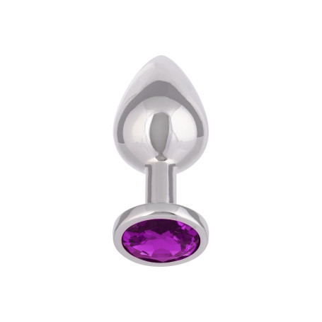 Anal plug with stone Jewel Large Amethyst Plug