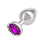 Anal plug with stone Jewel Large Amethyst Plug