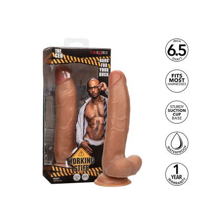 Realistic phallus with suction cup Working Stiff The Ceo