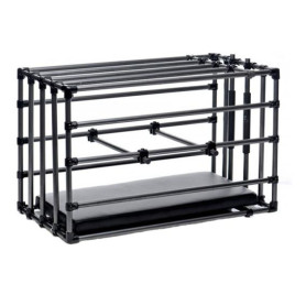 Gabbia bondage Kennel - Adjustable Puppy Cage with Padded Board