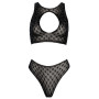 Completo intimo reggiseno perizoma con strass Set