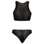 Completo intimo reggiseno perizoma con strass Set