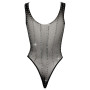 Thong bodysuit with rhinestones