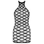 Mesh mini dress with thong
