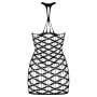 Mesh mini dress with thong
