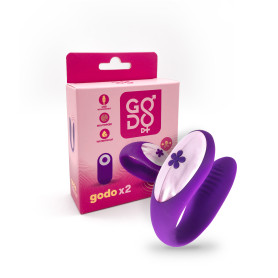 vibrator for the couple godo X 2 silicone purple GODO DI +