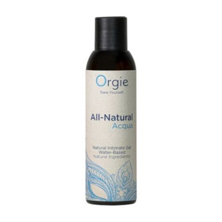Lubricant gel orgie all natural acqua