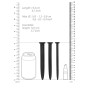 kit uretrale Silicone Rugged Nail Plug Set