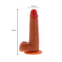Fallo dildo Silicone Foreskin Dildo 18 cm