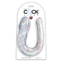 Dildo fallo doppio trasparente King Cock Double Trouble L