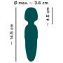 Stimolatore Vaginale Petite wand verde