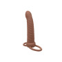 vibratore rechargeable ribbed dual penetrator