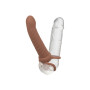 vibratore rechargeable ribbed dual penetrator