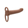 vibratore rechargeable ribbed dual penetrator