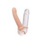 vibratore rechargeable ribbed dual penetrator
