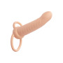vibratore rechargeable ribbed dual penetrator