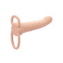 vibratore rechargeable ribbed dual penetrator