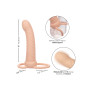 vibratore rechargeable ribbed dual penetrator