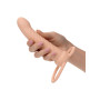 vibratore rechargeable ribbed dual penetrator