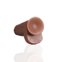 Dildo Caramel Extra Thick Straight with Balls 23 cm