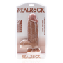Dildo Caramel Extra Thick Straight with Balls 23 cm