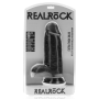 Dildo black Extra Thick Straight with Balls 23 cm