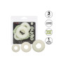 CalExotics Alpha Glow-In-The-Dark Liquid Silicone 3 Ring Set