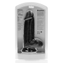 Dildo Black Extra Thick with Balls 20,3 cm