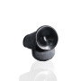 Dildo Black Extra Thick with Balls 20,3 cm
